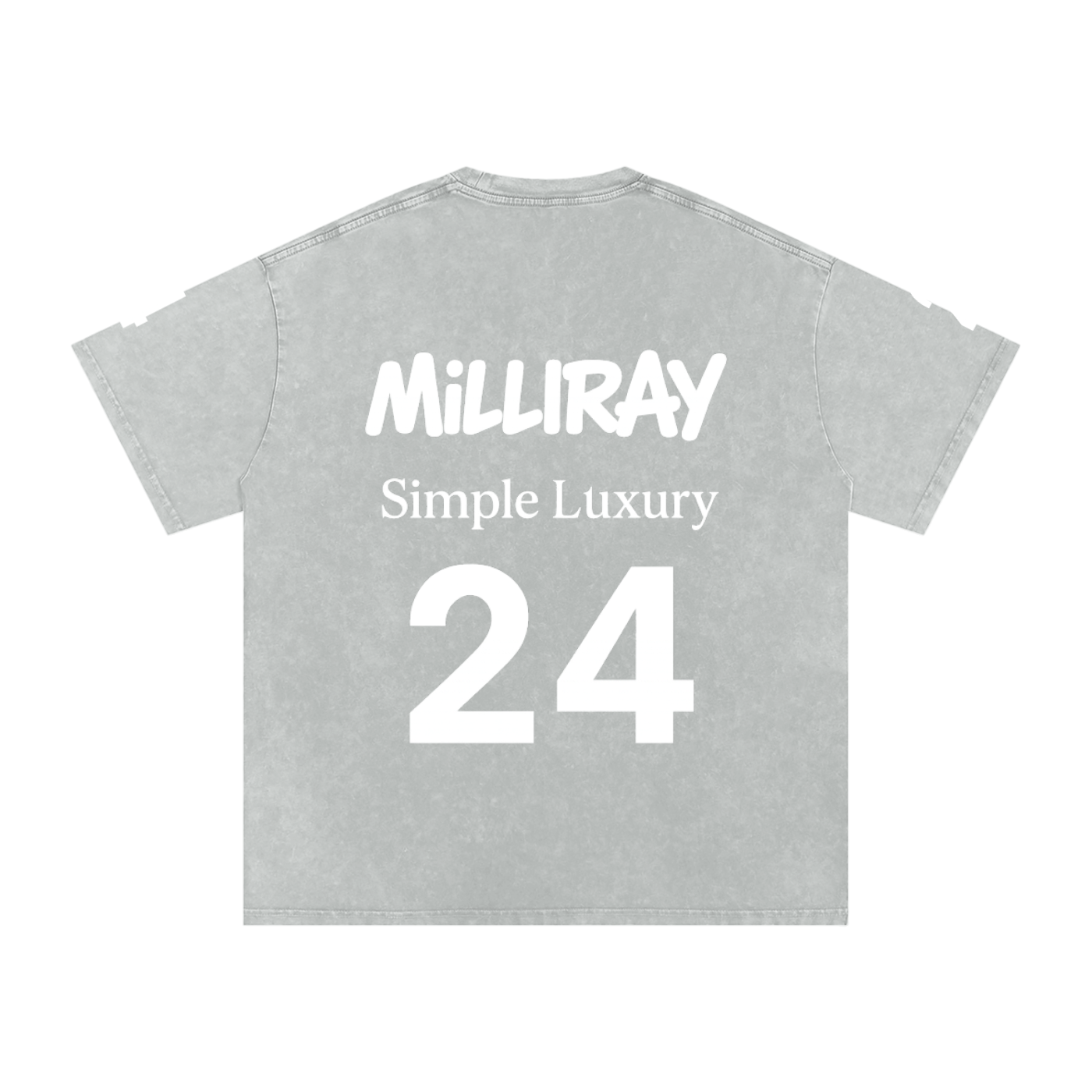 Snow Washed Oversized Cotton T-Shirt