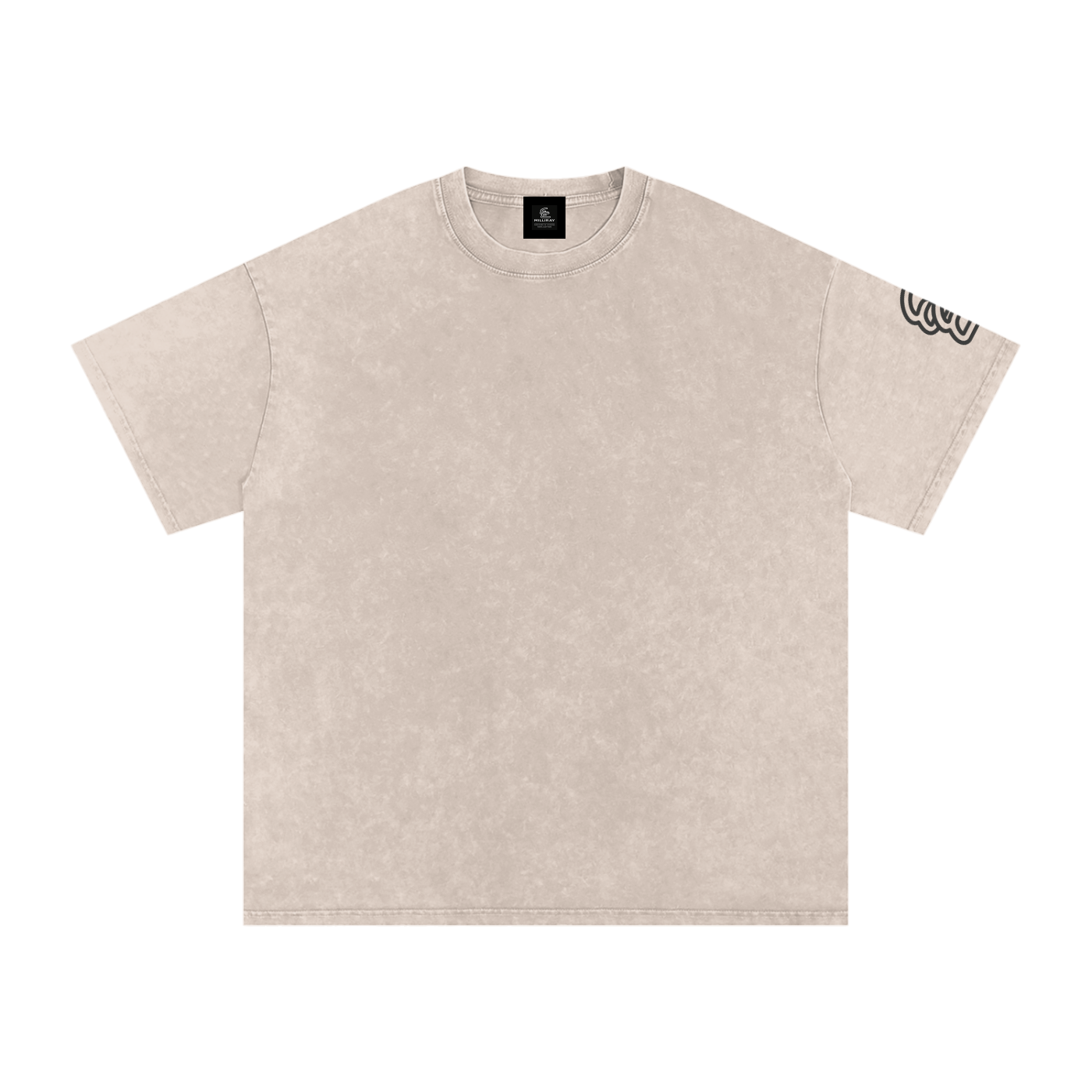 Snow Washed Oversized Cotton T-Shirt