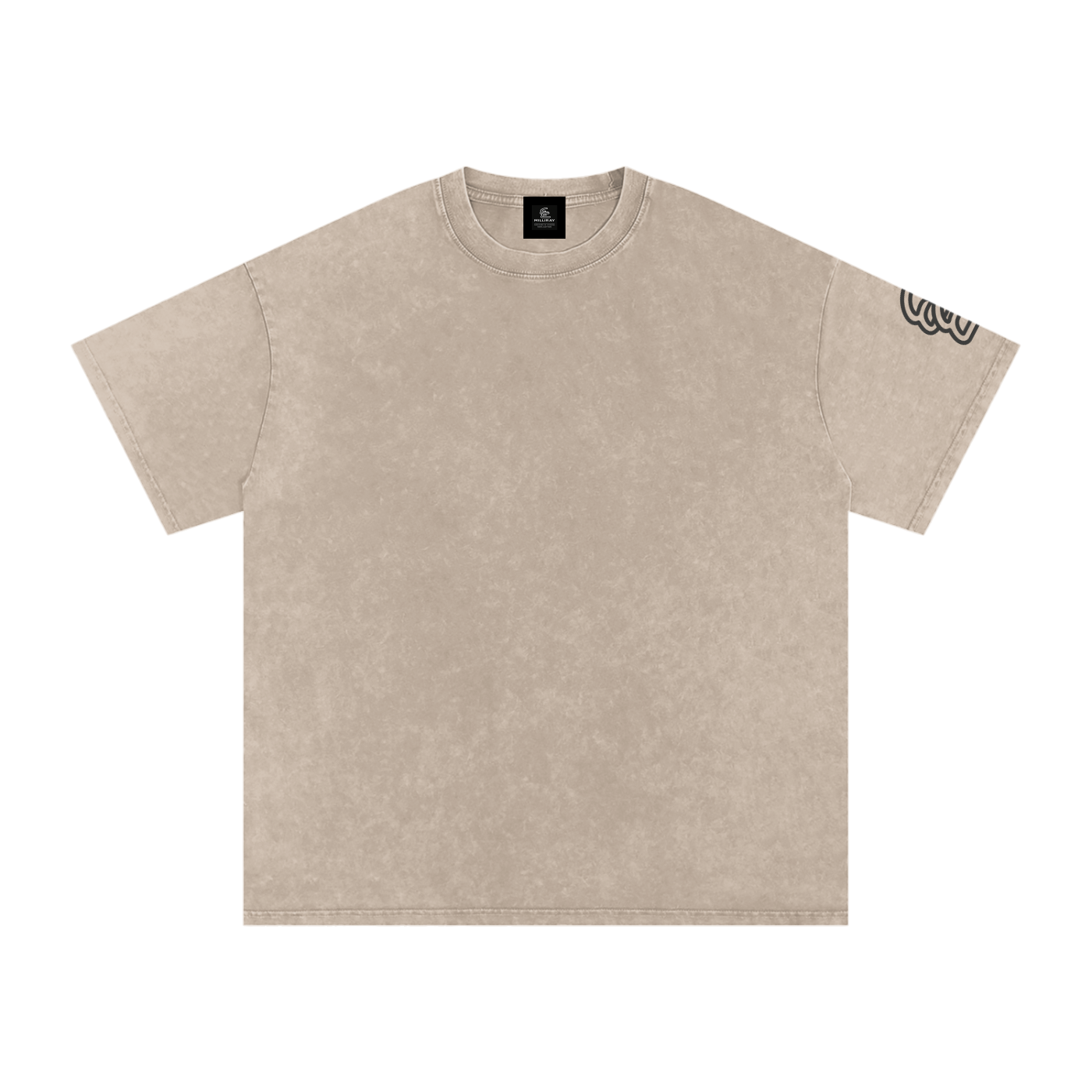 Snow Washed Oversized Cotton T-Shirt