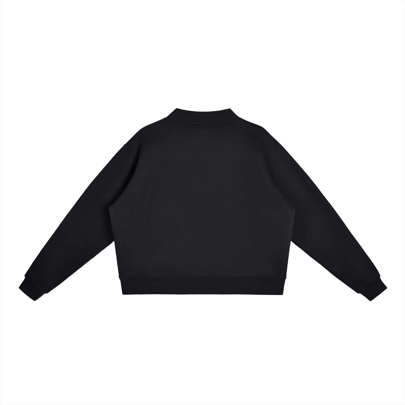 Enough Fleece Mock-Neck Crew Sweatshirt