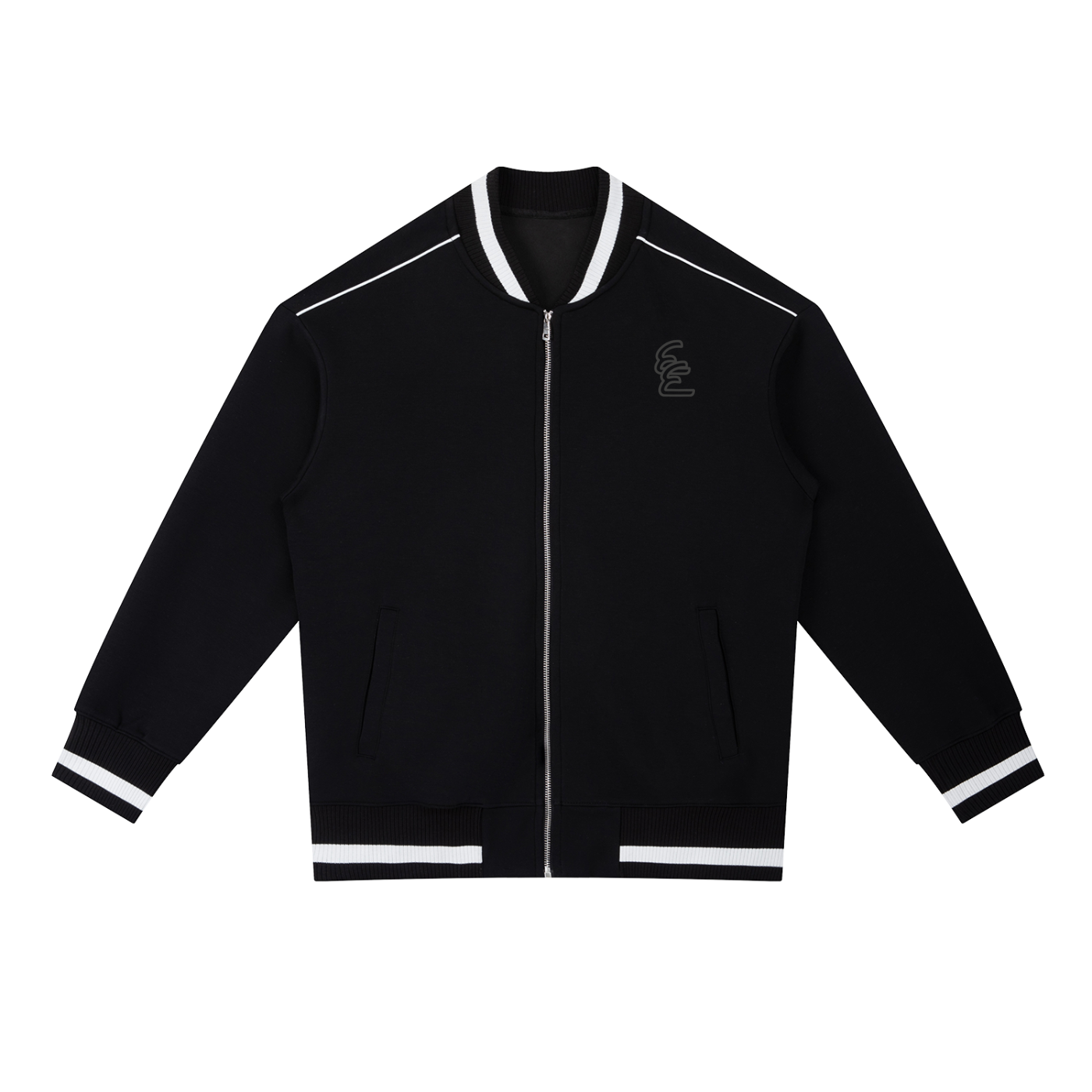 Milliray Contrast Piping Zip Bomber Jacket