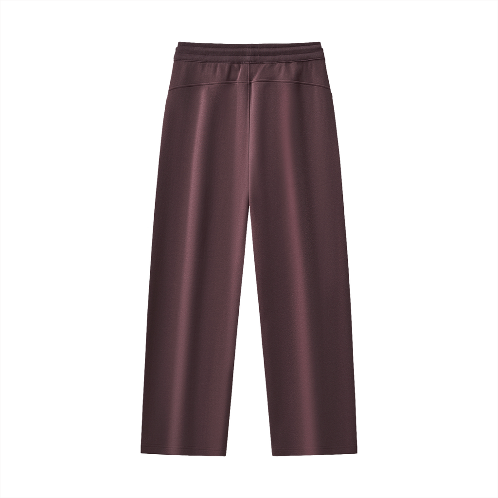 ЭE Signature Straight-Leg Sweatpants — Dark Reddish Purple
