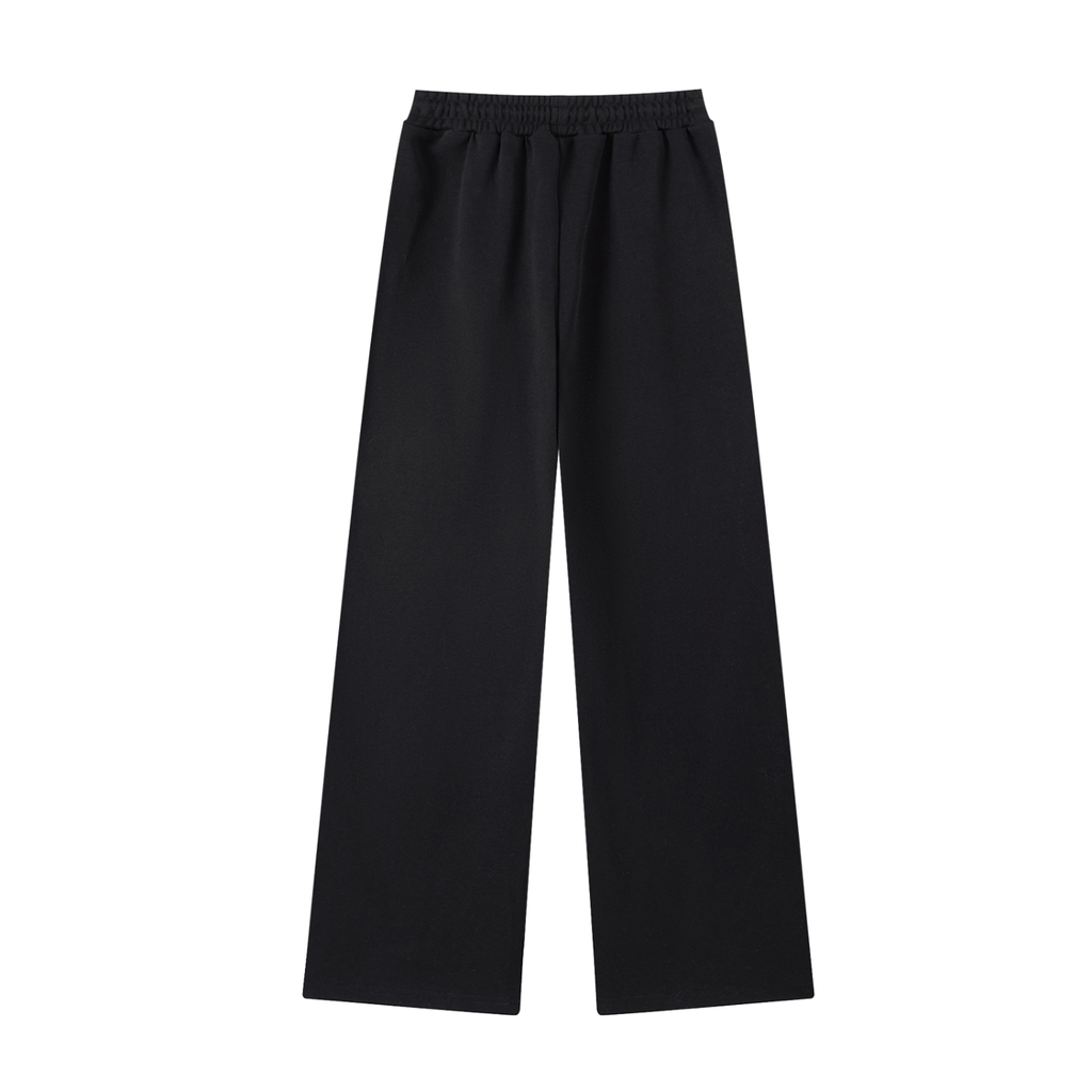 ЭE Wide-Leg Sweatpants — Black & Flower Gray