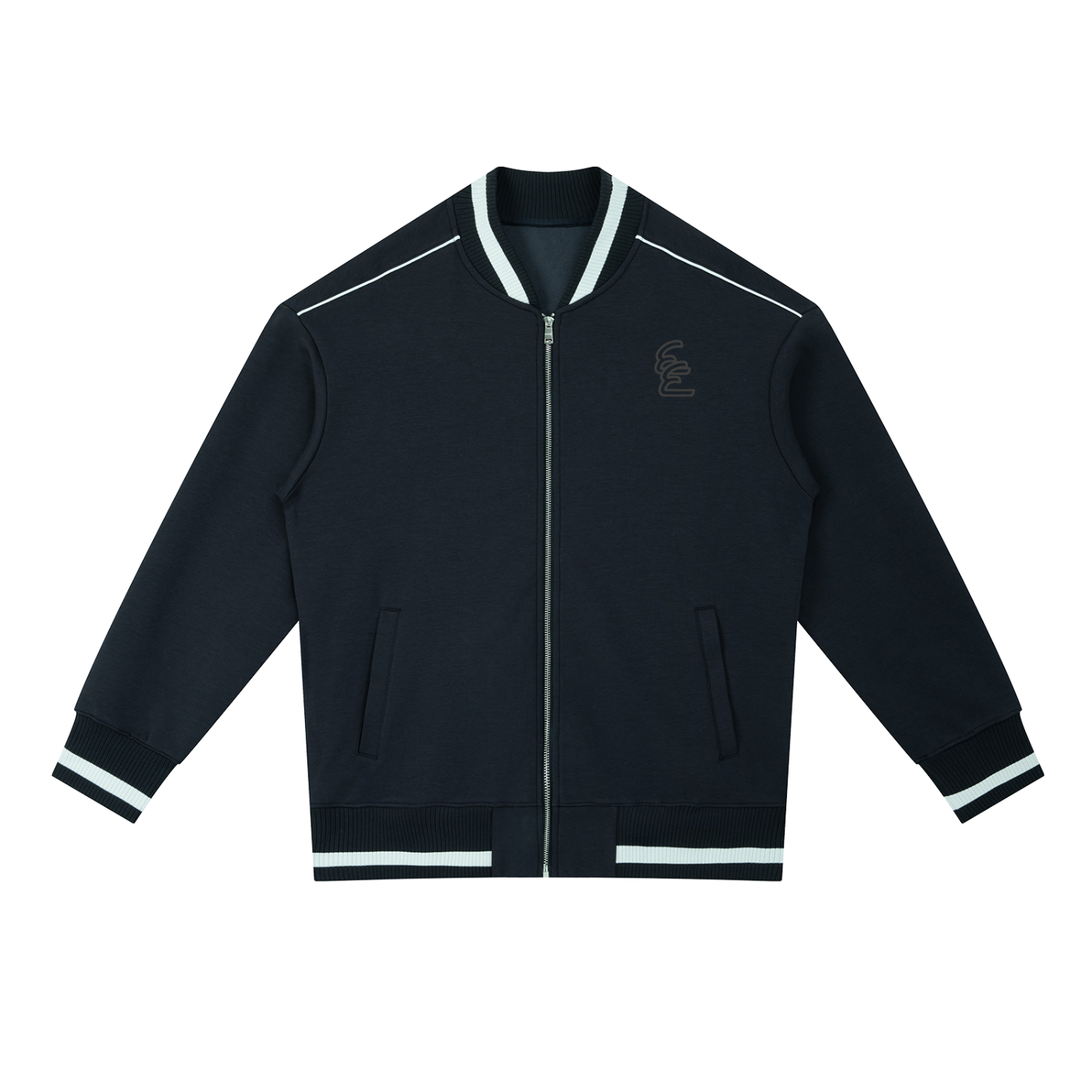 Milliray Contrast Piping Zip Bomber Jacket