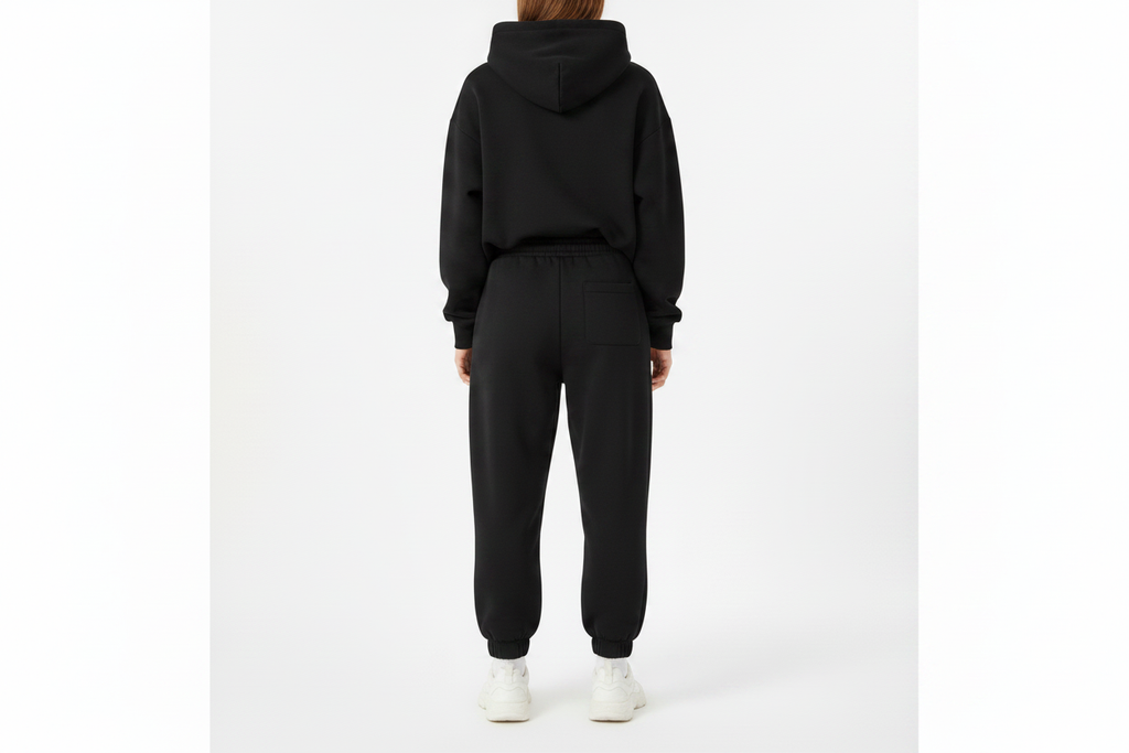 Back View - Black Joggers