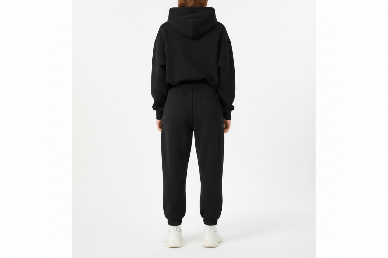 Back View - Black Joggers