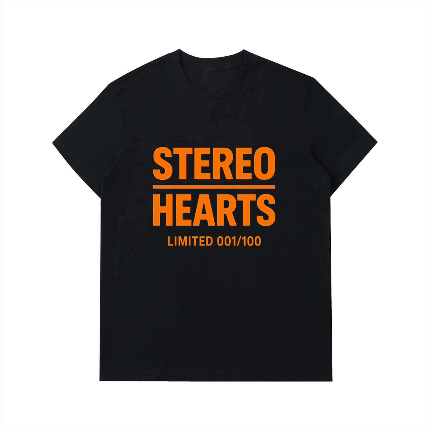 Stereo Hearts Heavyweight Cotton T-Shirt