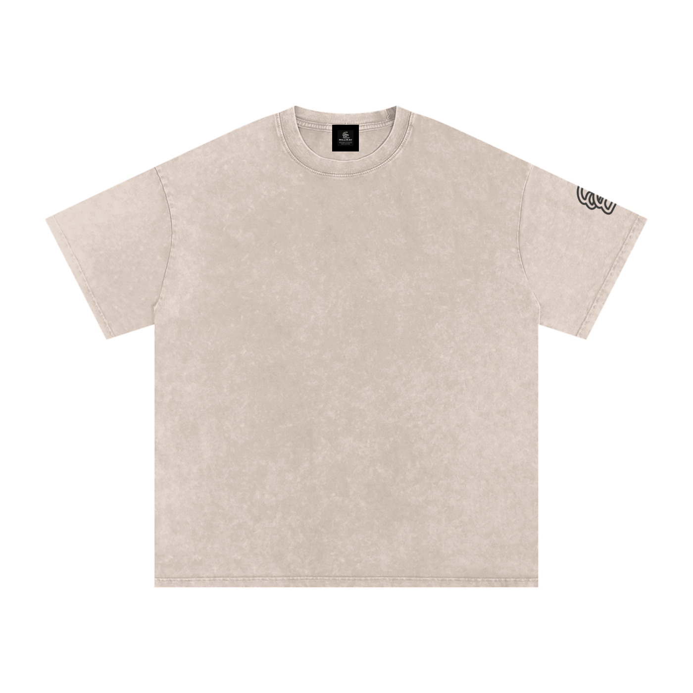 Snow Washed Oversized Cotton T-Shirt