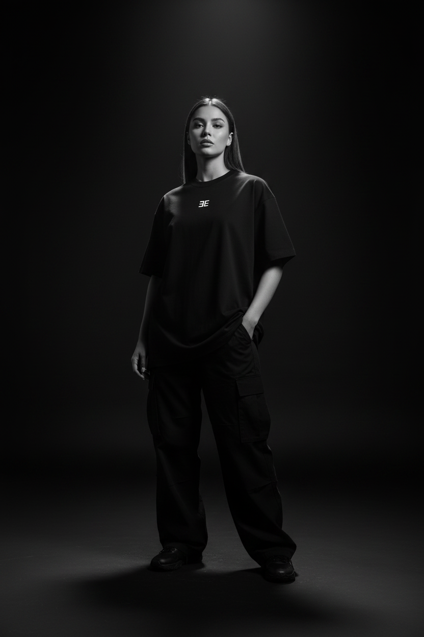 Female Model - 3E Monogram Tee