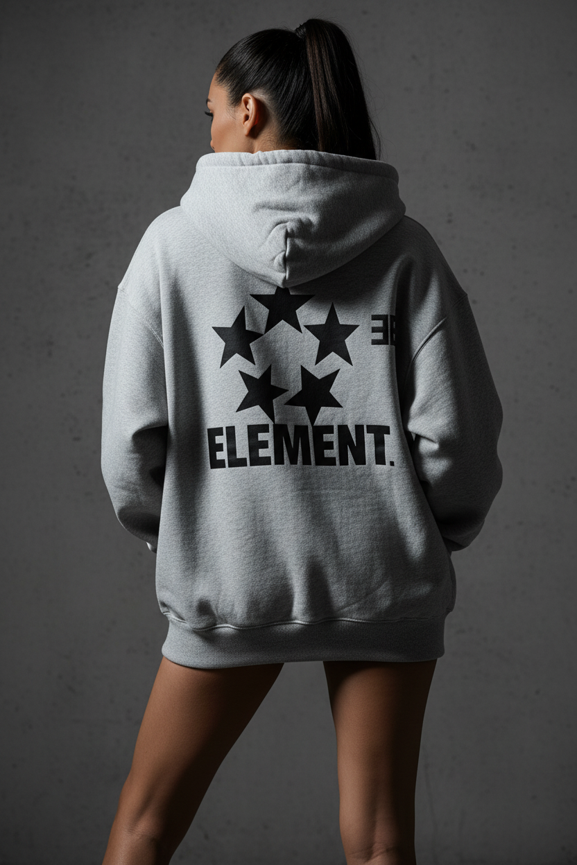 Female Model - Element Hoodie Back