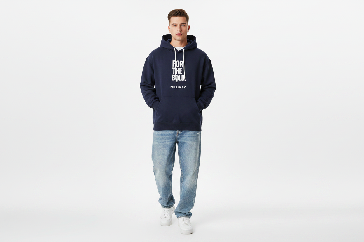 Male Model - For The Bold Hoodie Front