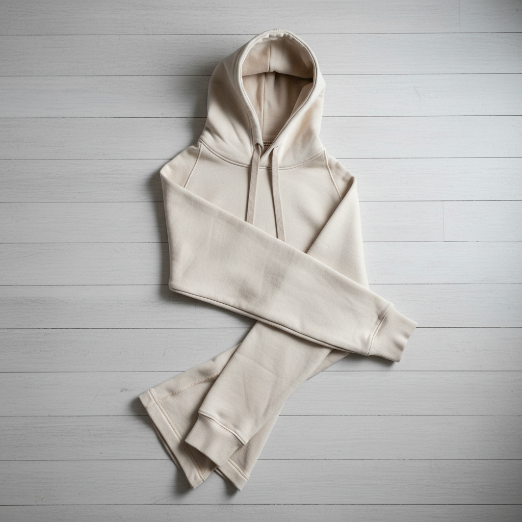Premium hoodie flat lay