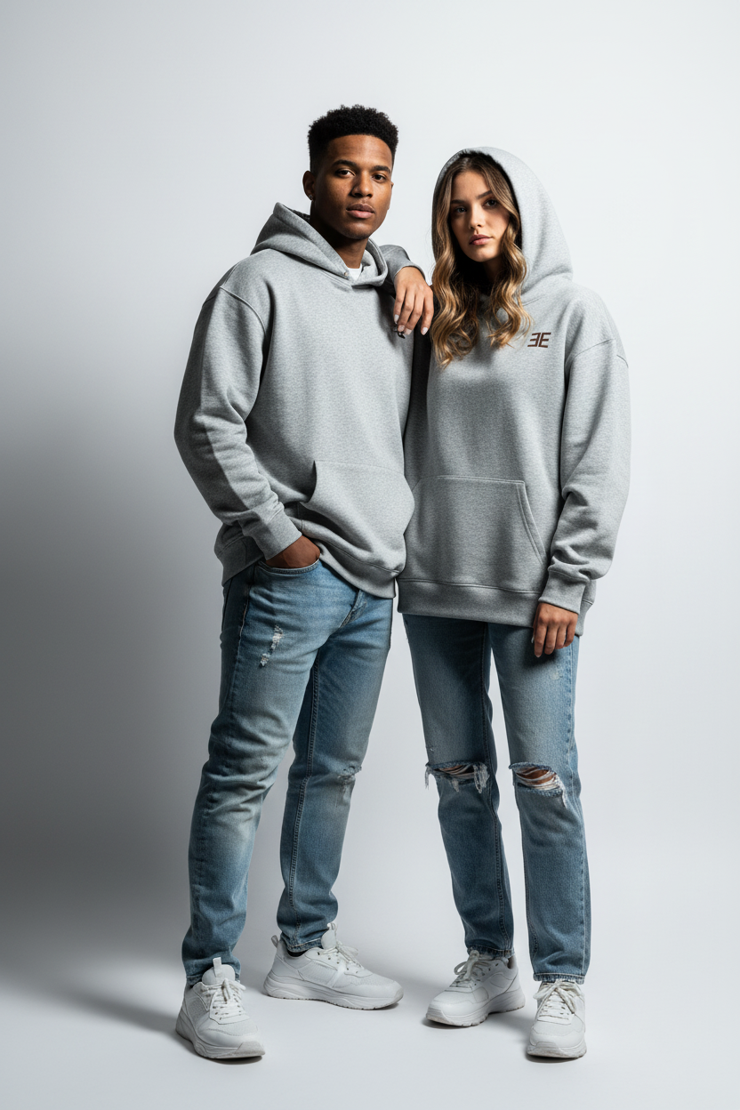 Unisex Heavyweight Pullover Hoodie — Model Mockup