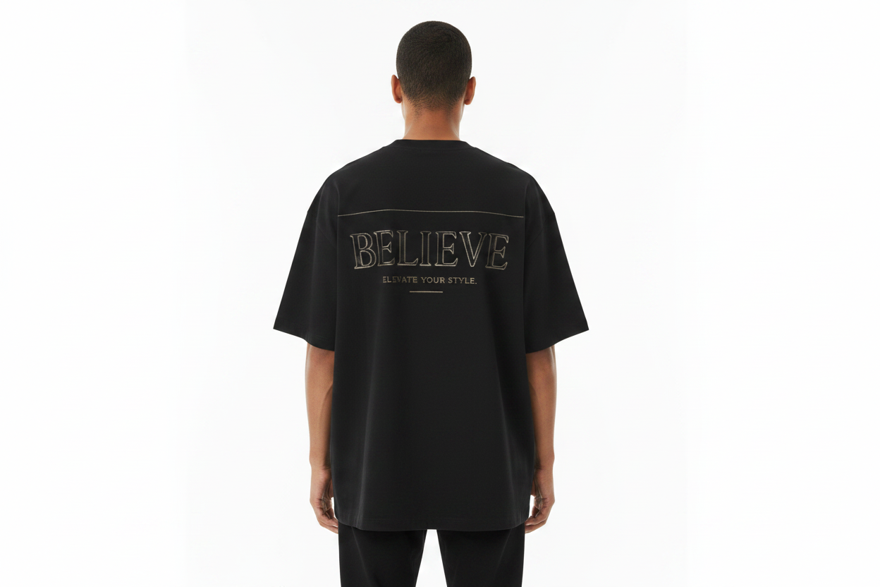 Unisex Model - Believe Tee Back