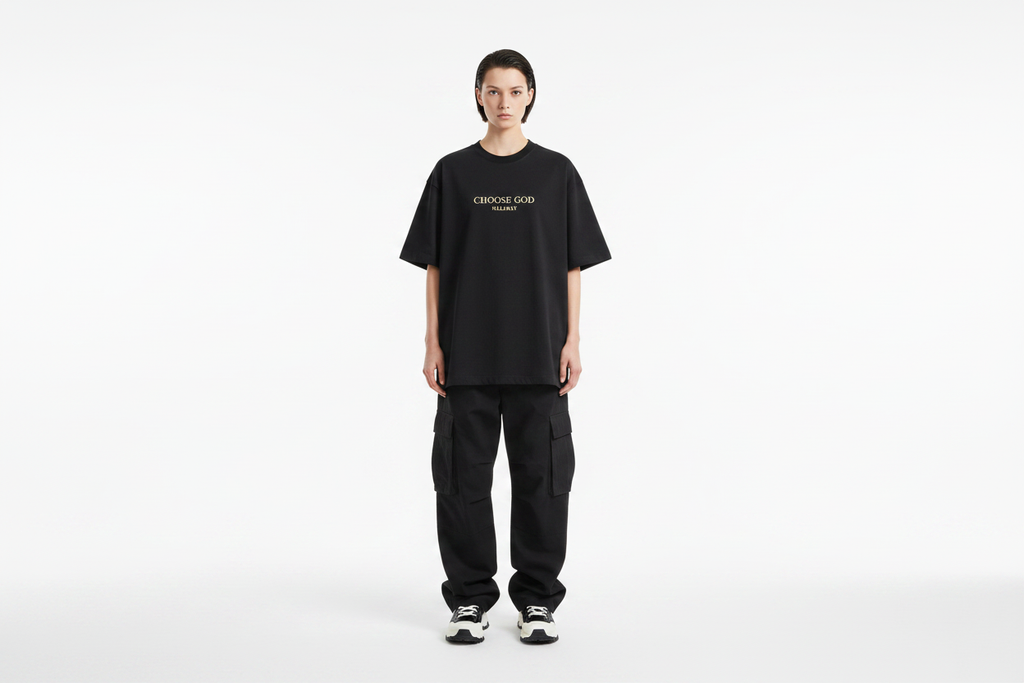 Unisex Model - Choose God Tee Front