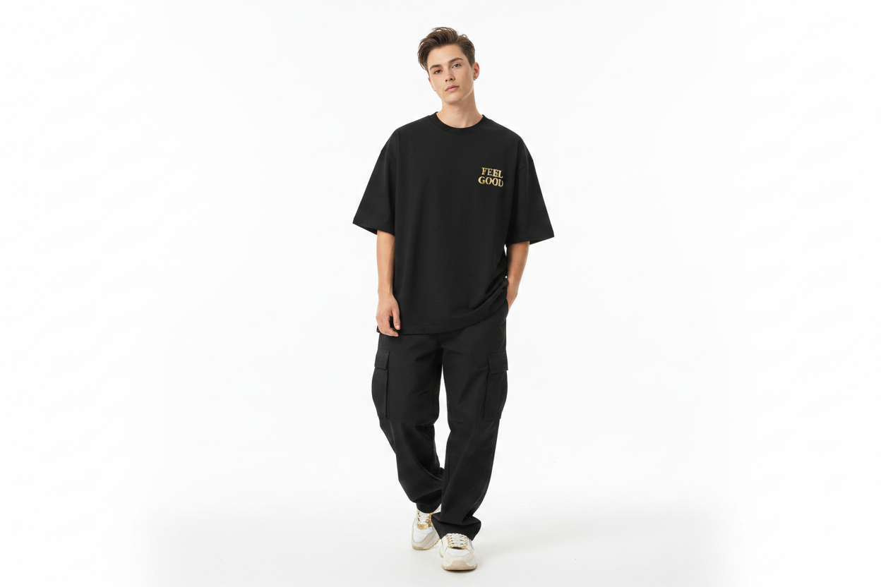 Unisex Model - Feel Good Tee Front