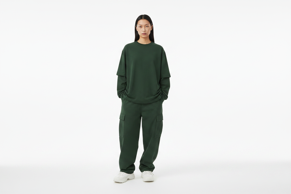 Unisex Model Mockup - Green
