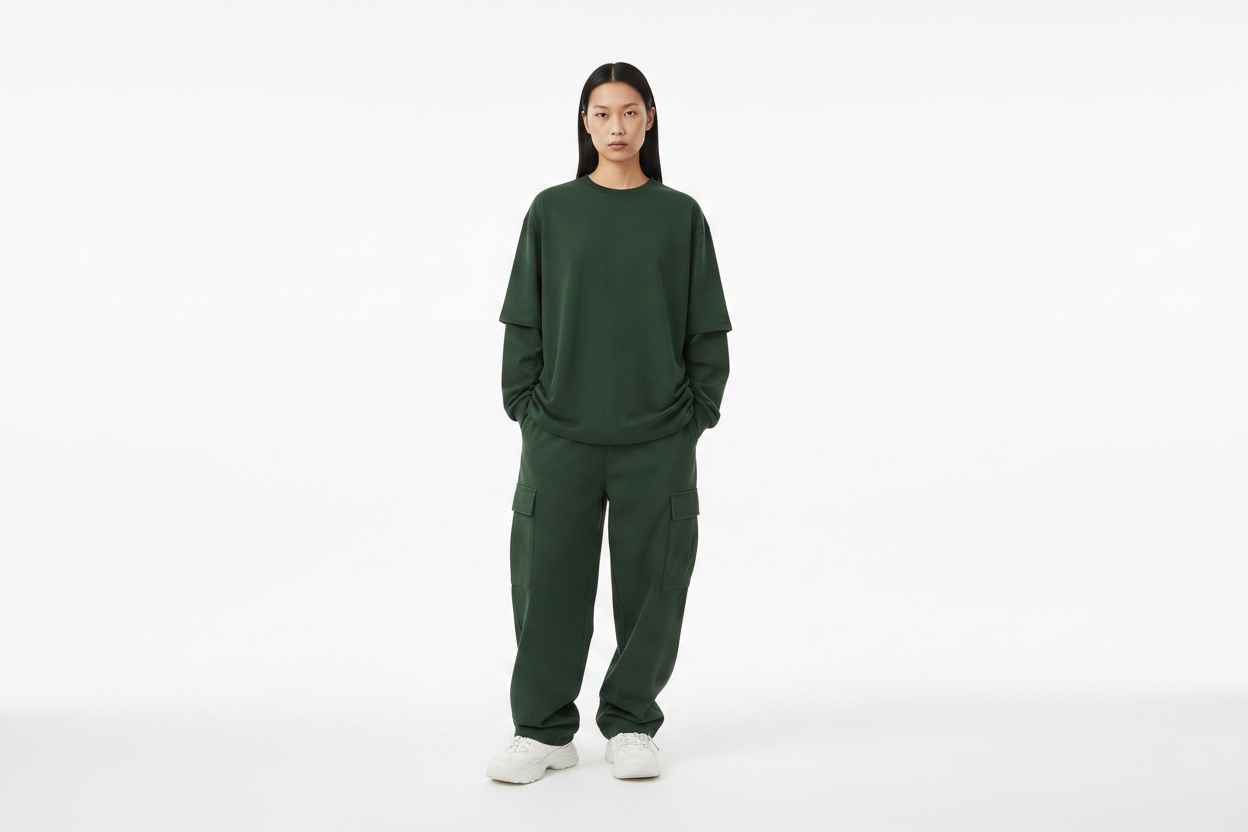 Unisex Model Mockup - Green
