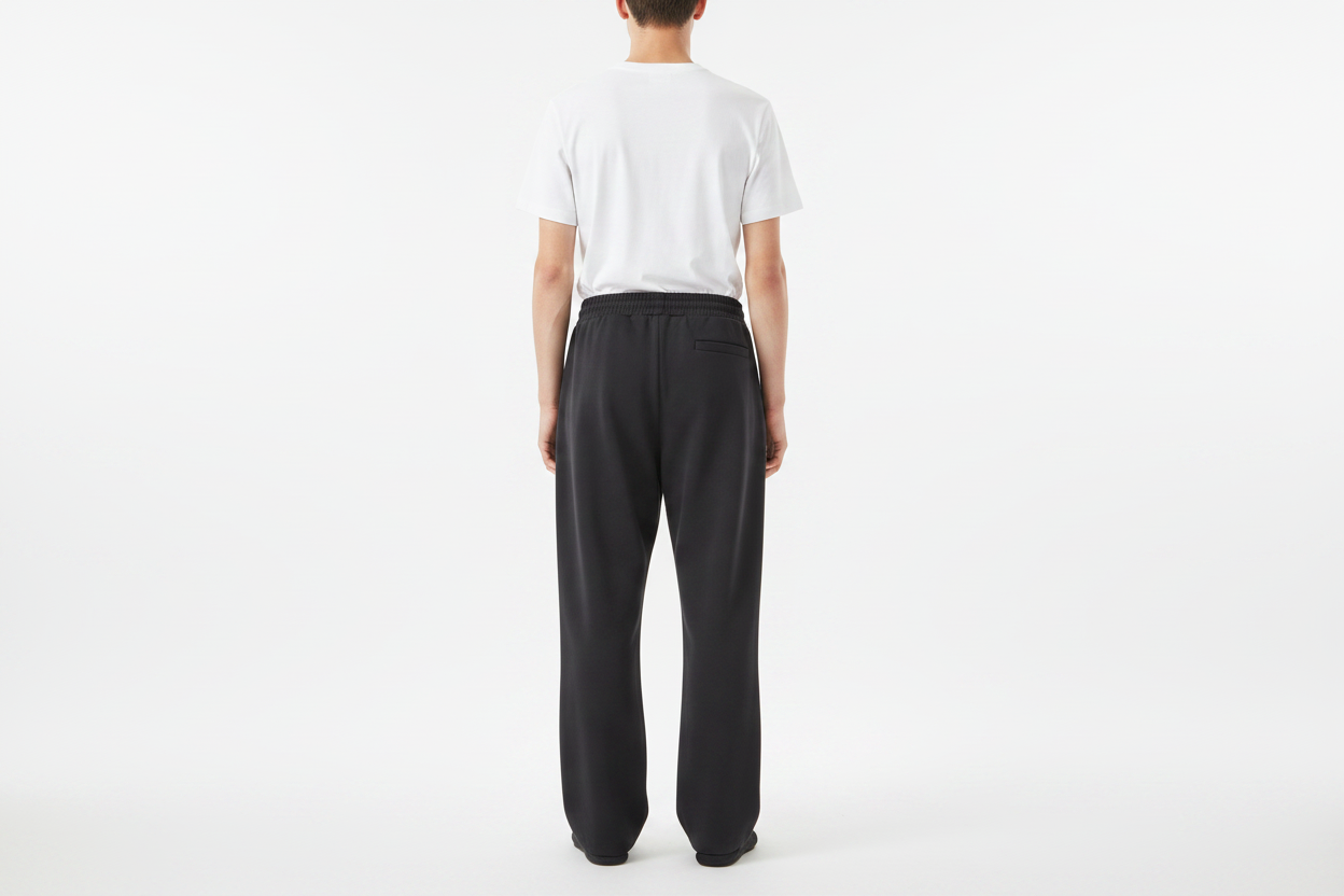 Unisex Model - Wide Leg Trousers Back